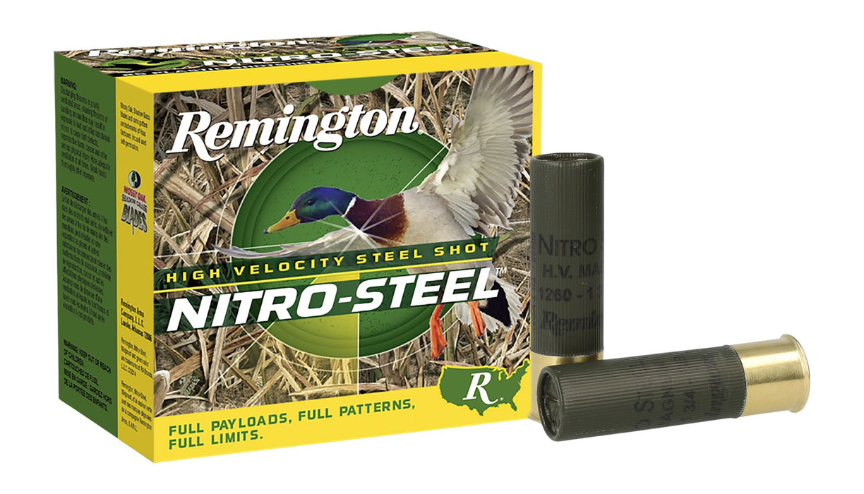 Remington Ammunition 20853 Nitro-Steel High Velocity 10Gauge 3.50" 1 1/2oz 2Shot 25 Per Box/10 Case