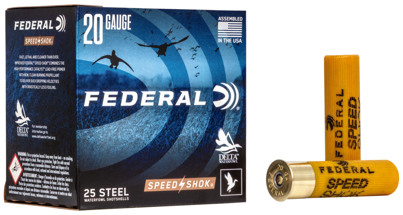 Federal WF2093 Speed-Shok  20Gauge 3" 7/8oz 3Shot 25 Per Box/10 Case