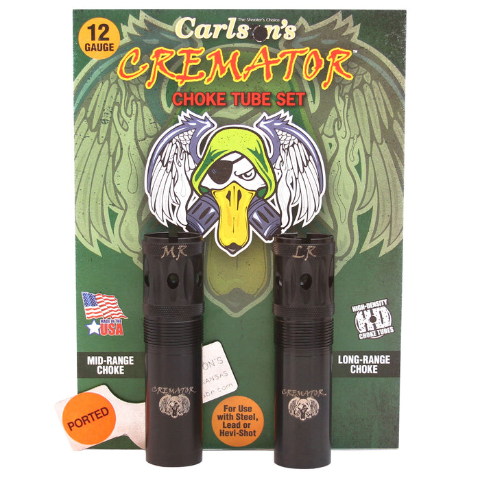 Carlson's Choke Tubes 11512 Cremator  12 Gauge Mid-Range Long Range Ported 17-4 Stainless Steel