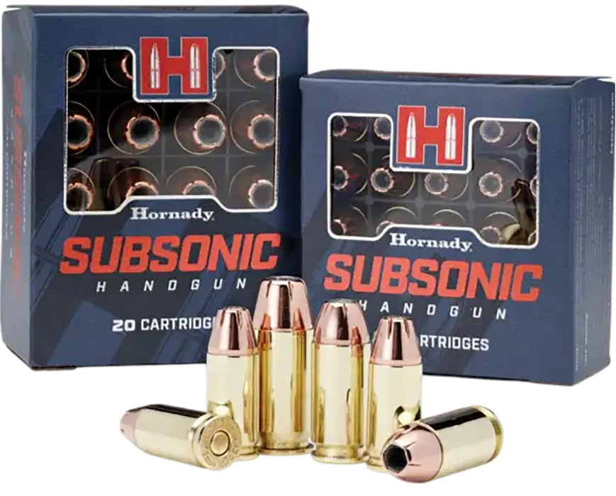 Hornady 90287 Subsonic  9mm Luger 147 gr 975 fps Hornady XTP Subsonic (XTPSUB) 25 Bx/10 Cs