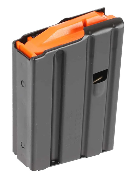 DuraMag 1023041178CPD SS  10rd 223 Rem/300 Blackout/5.56x45mm NATO for AR-15 Black w/ Orange Follower Detachable