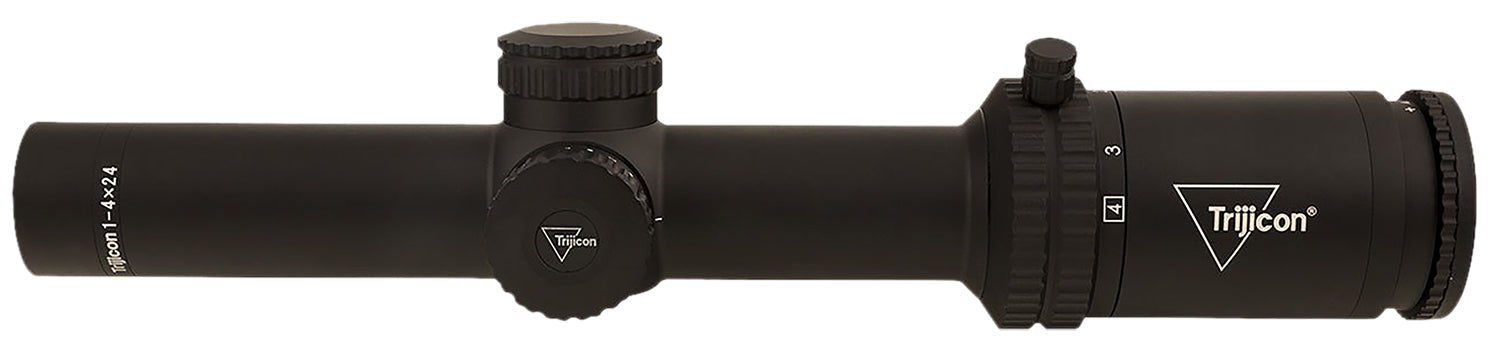 Trijicon 2900011 Credo  Matte Black 1-4x24mm 30mm Tube LED Illuminated Red MRAD Ranging Reticle