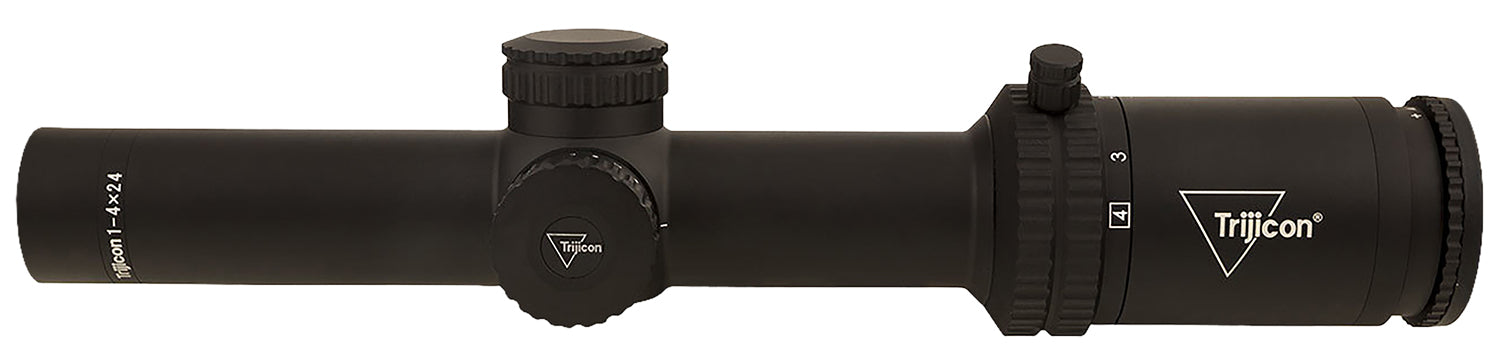 Trijicon 2900012 Credo  Matte Black 1-4x24mm 30mm Tube LED Illuminated Green MRAD Ranging Reticle