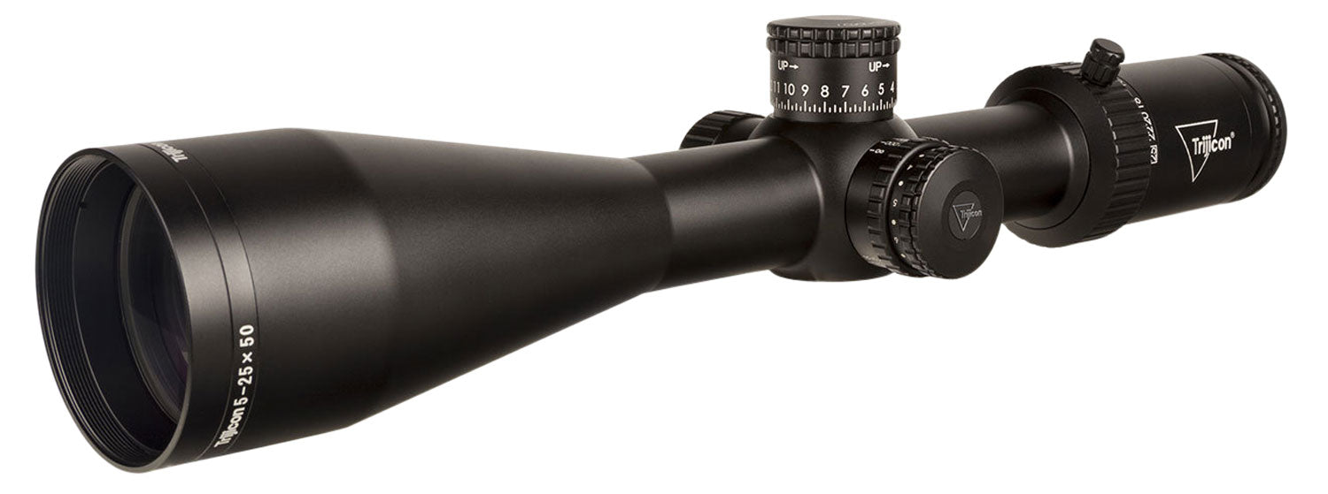 Trijicon 3000010 Tenmile HX  Satin Black 5-25x50mm 30mm Tube LED Illuminated Red MOA Center Dot Reticle