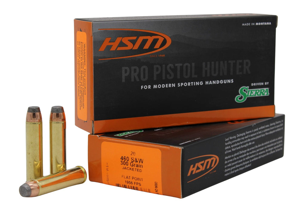 HSM 460SW5N Pro Pistol  460 S&W Mag 300 gr Jacketed Soft Point 20 Per Box/ 25 Case