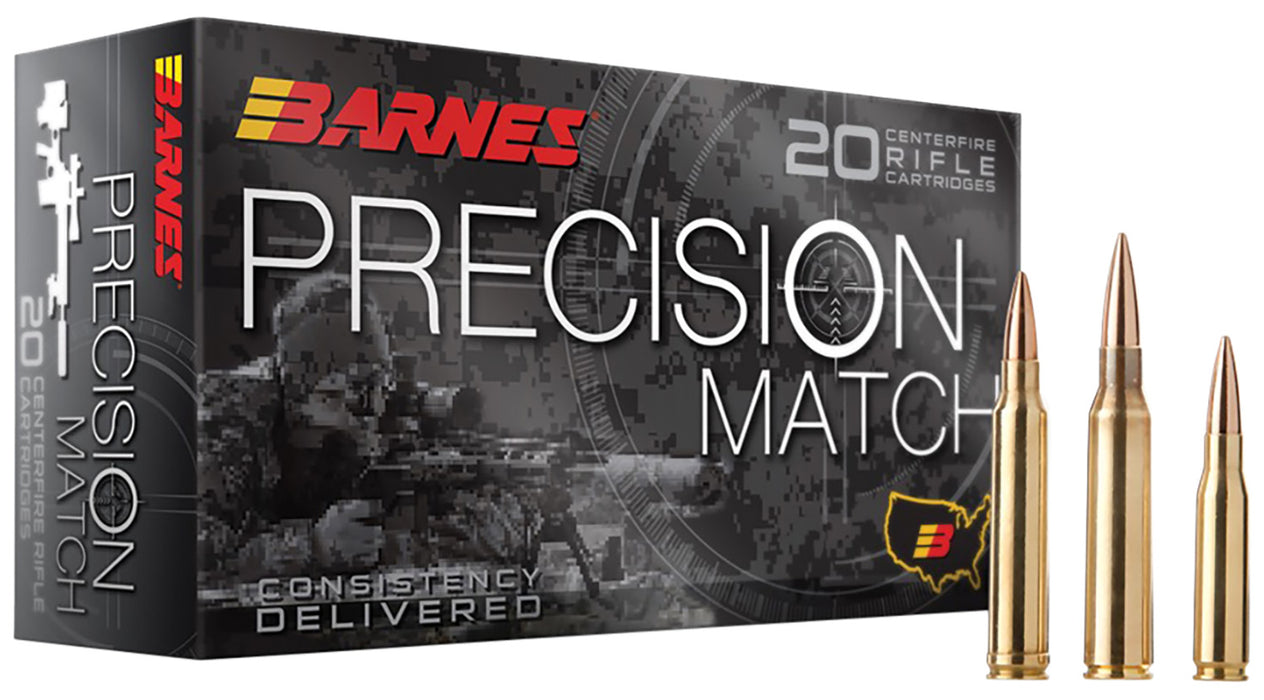 Barnes Bullets 30819 Precision Match  6.5 PRC 145 gr Open Tip Match Boat-Tail 20 Bx/ 10 Cs