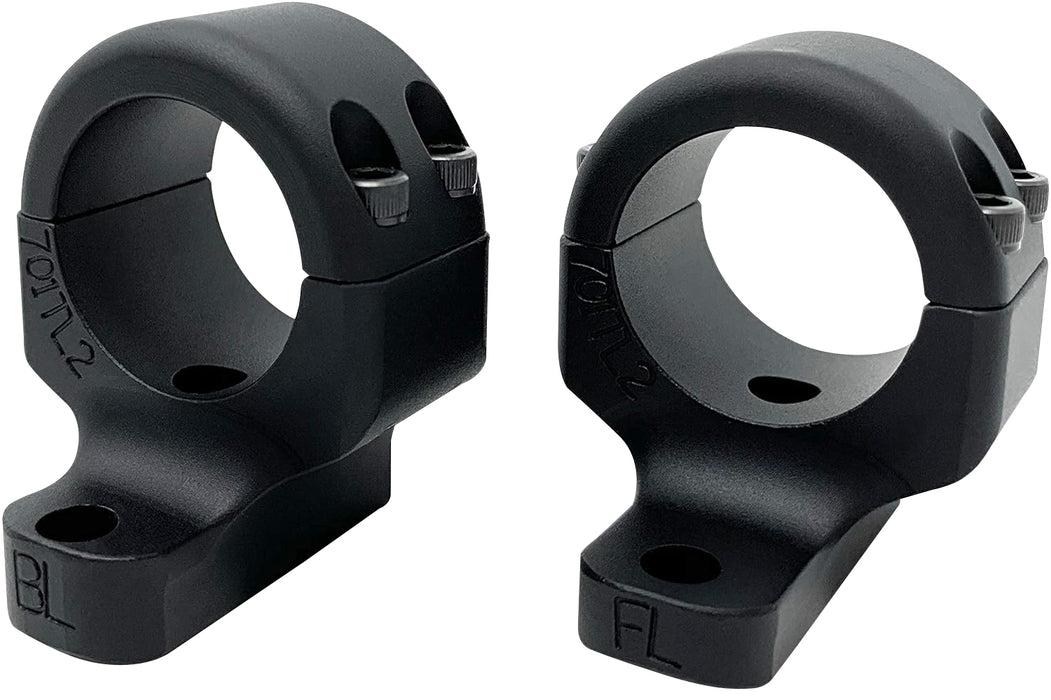 DNZ 701TL2 Game Reaper 2 Scope Mount/Ring Combo Matte Black 1" Howa