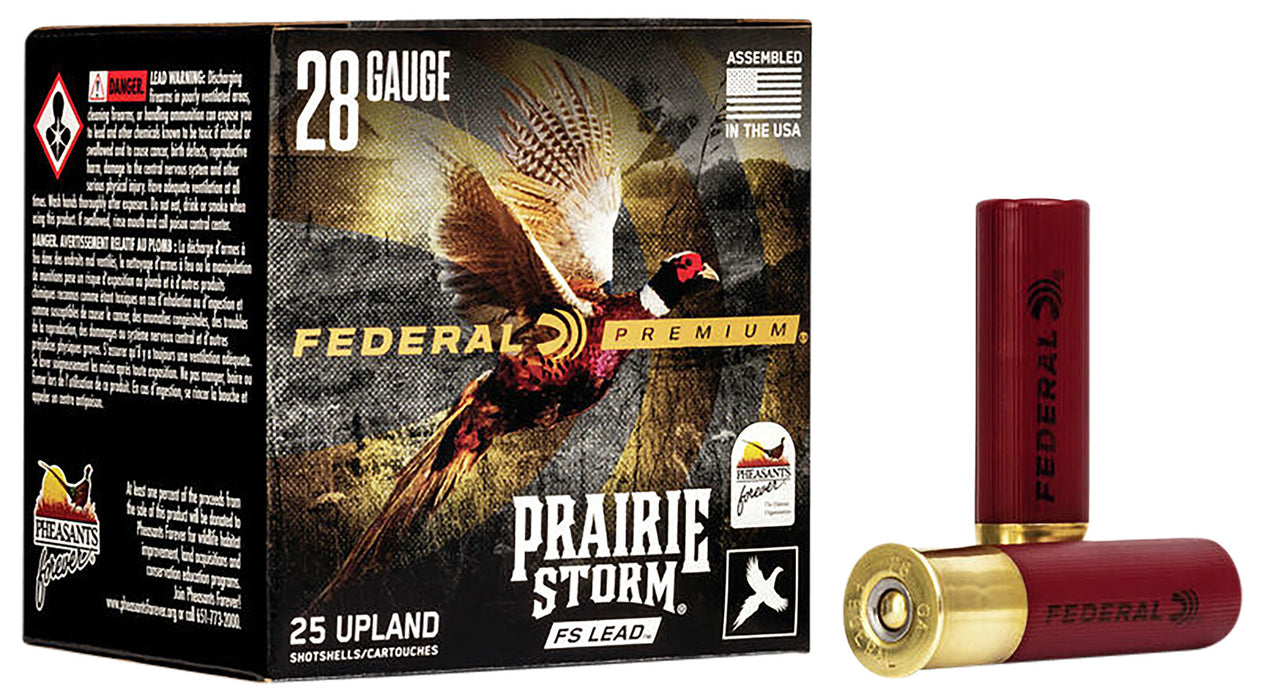 Federal PFX289FS6 Premium Prairie Storm FS 28 Gauge 2.75" 13/16 oz 1300 fps 6 Shot 25 Bx/10 Cs