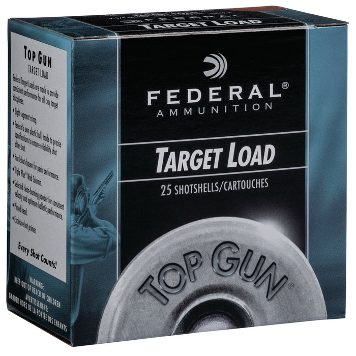 Federal TGSH128 Top Gun  12 Gauge 2.75" 1 oz 1300 fps 8 Shot 25 Bx/10 Cs