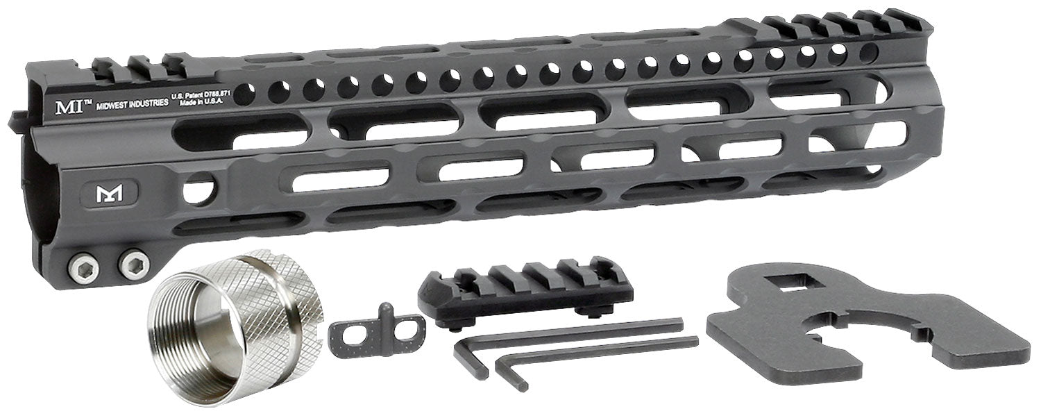 Midwest Industries MIULW105 Ultralight  AR-15 Black Hardcoat Anodized Aluminum/Polymer 10.50" Picatinny/M-LOK