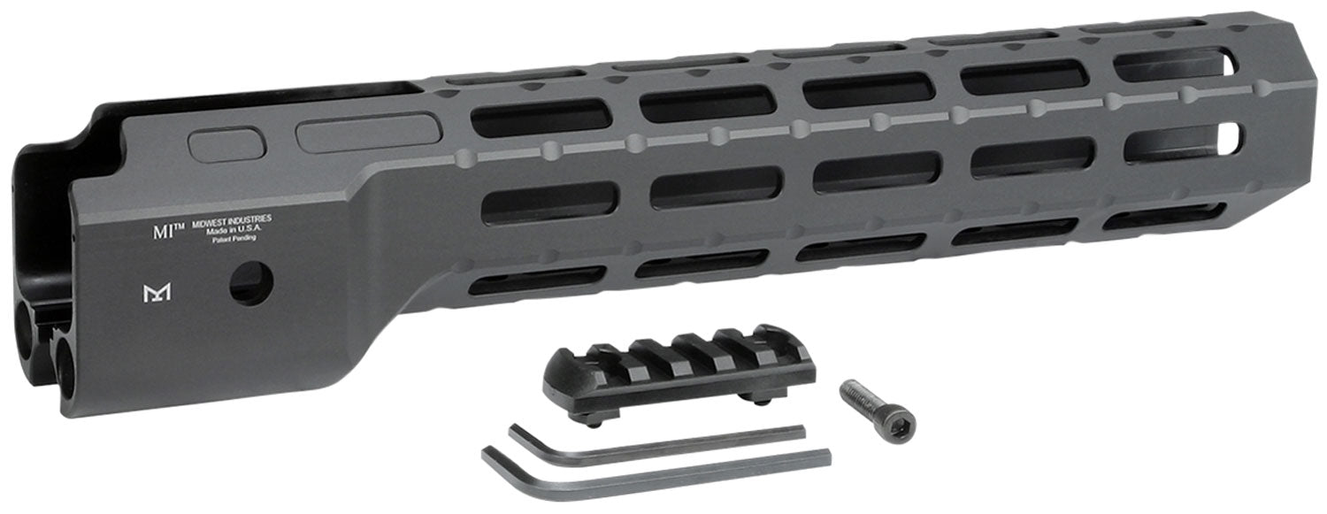 Midwest Industries MICRPC9 Combat  Ruger PC9 M-Lok Handguard Black Hardcoat Anodized 6061-T6 Aluminum 12"