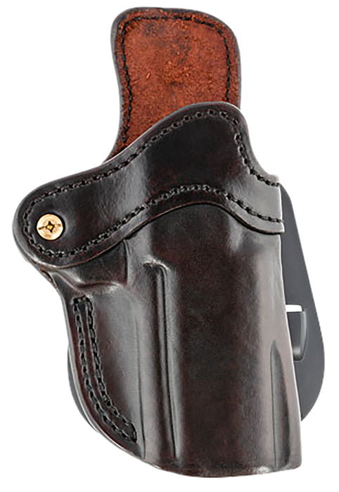 1791 Gunleather ORPDH24SBRR BH2.4 Optic Ready OWB 2.4 Signature Brown Leather Paddle Fits Walther PPQ/Sig P320/Springfield XD-M