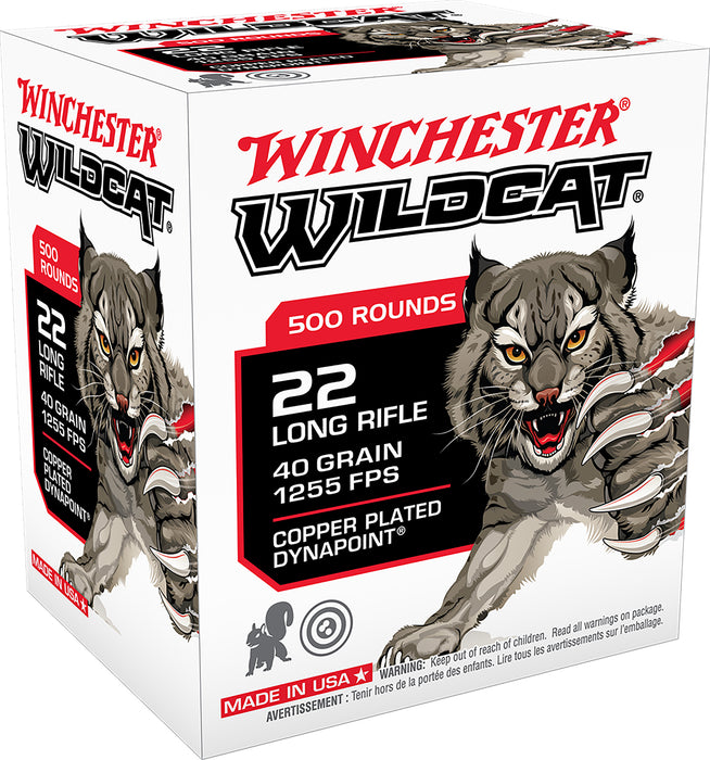 Winchester Ammo WW22LRB Wildcat  22 LR 40 gr Lead Round Nose (LRN) 500 Bx/10 Cs (Bulk)