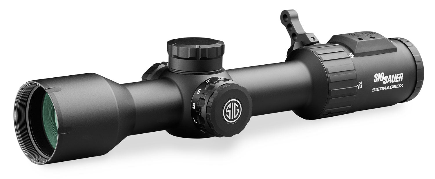 Sig Sauer Electro-Optics SOSBDX621 Sierra6BDX 2  Black Anodized 2-12x40mm 30mm Tube Illuminated BDX-R2 Reticle