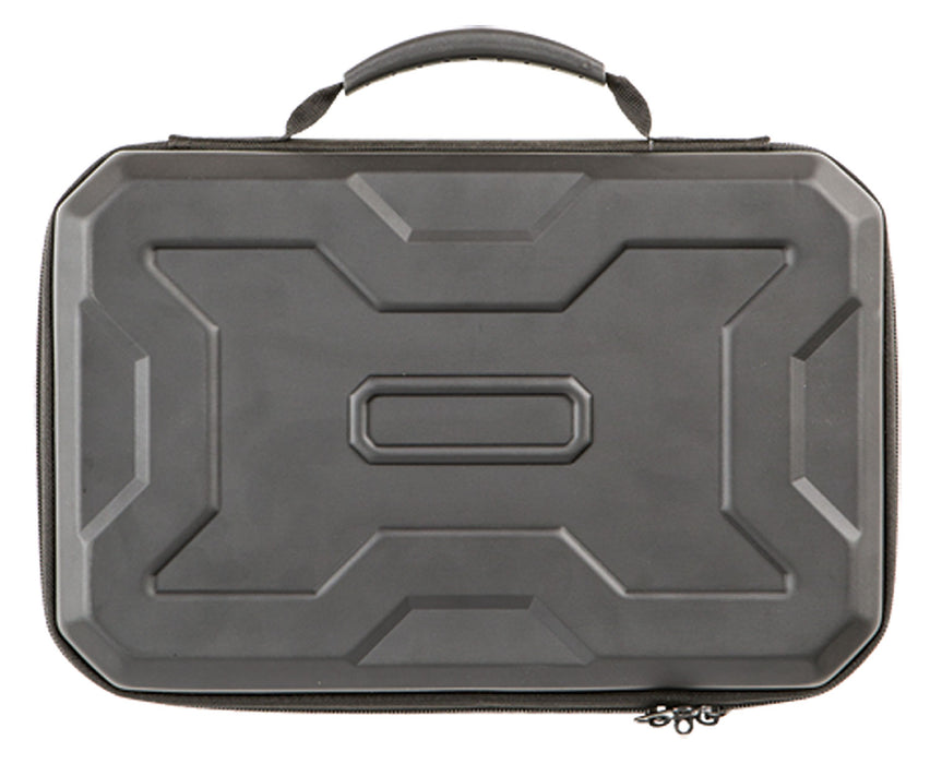 Allen 8212 EXO  Handgun Case Black Polymer, Egg Crate Foam, Lockable Zipper & Molded Rubber Handle 12" L