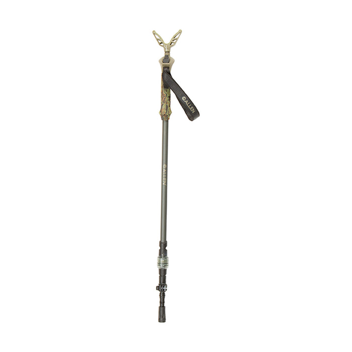 Allen 21447 Axial EZ-Stik Shooting Stick Monopod made of Matte Beetle Green Aluminum with Rubber Foot, Push Button Auto Slide Action, Post Attachment System & 29-61" Vertical Adjustment