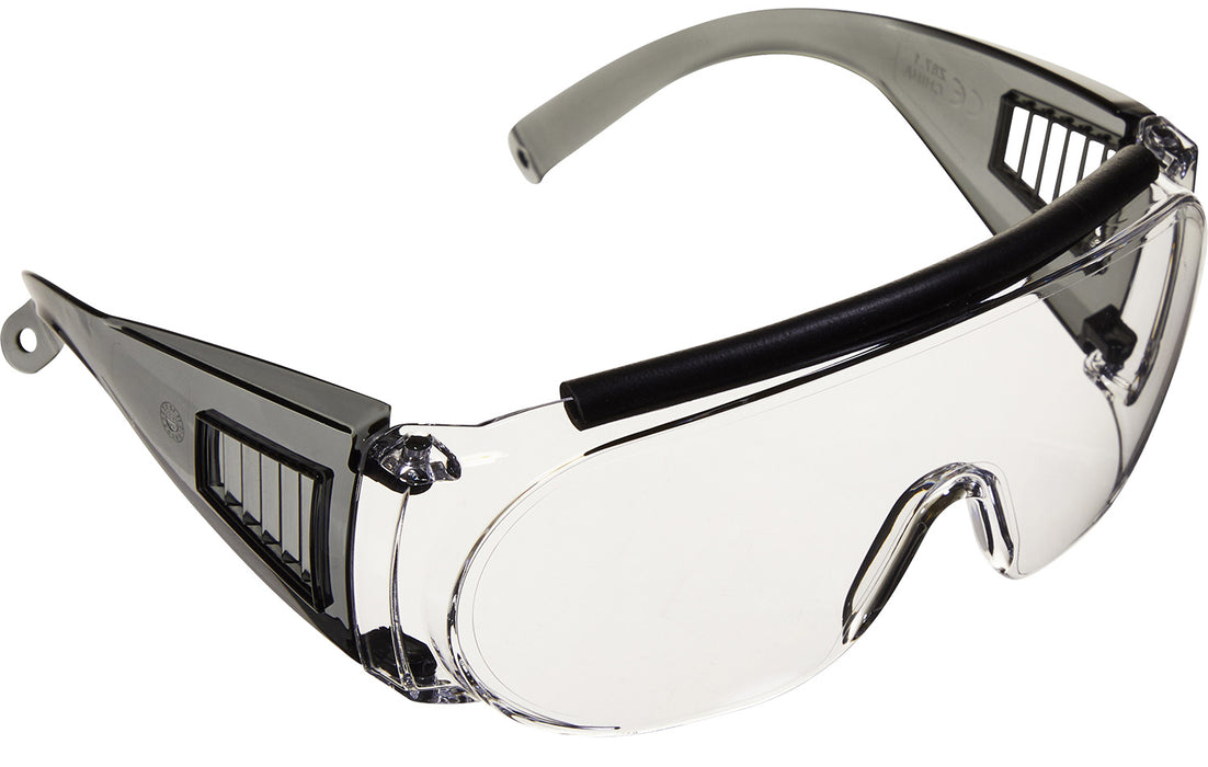 Allen 2169 Shooting & Safety Fit-Over Glasses Adult Clear Lens Gray Frame