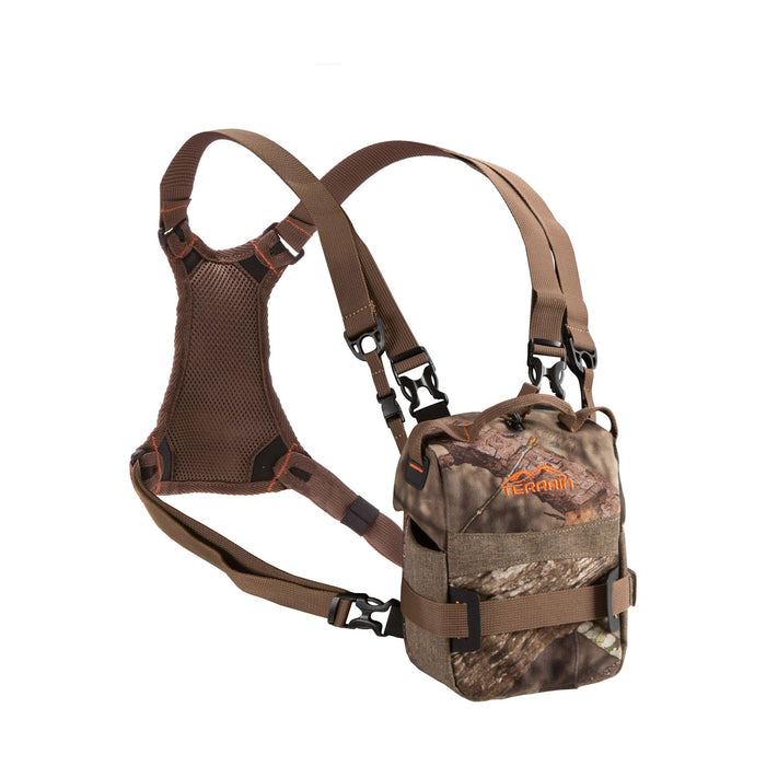 Terrain 19219 Plateau Bino Pack with Mossy Oak Break-Up Country Finish, Silent Magnetic Flap, Adjustable Strap, Back Harness Panel & Soft Interior