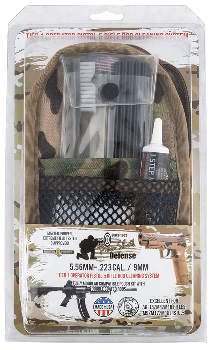 Pro-Shot MMULTICAM5569MM Rod Cleaning System Multi-Caliber Pistol/Rifle Multi-Camo Pouch Case