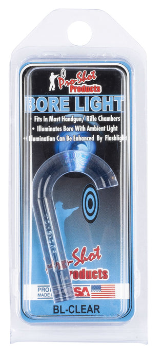 Pro-Shot BLCLEAR UV Bore Light  .22 Cal & Up Handgun/Rifle Fiber Optic Illuminator Lightening Blue