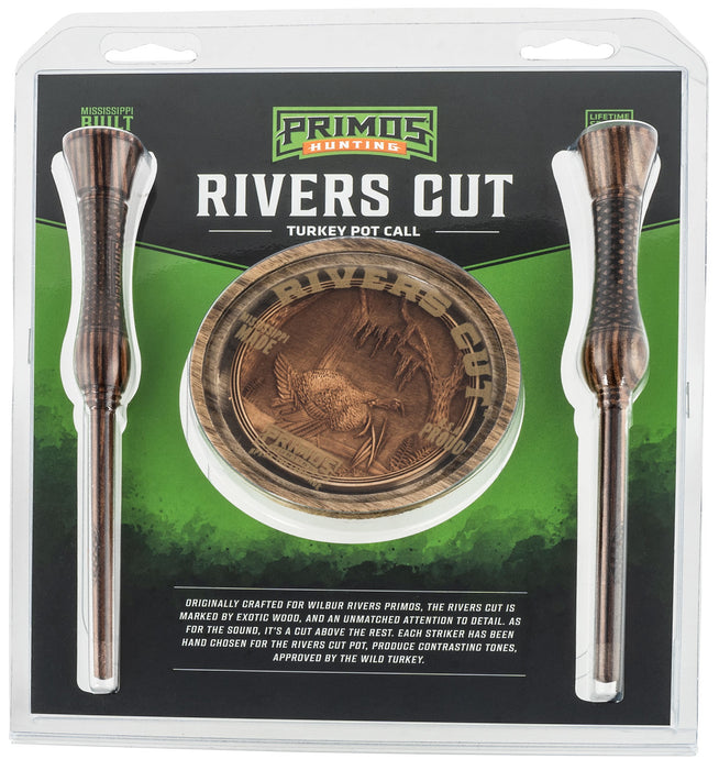 Primos PS2921 Rivers Cut  Friction Call Turkey Sounds Brown Hardwood