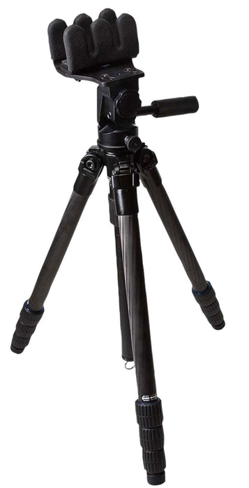 KOPF Jager KJ85002K K800 CF Tripod made of Carbon Fiber with Black Finish, Pivoting Reaper Grip, 4-Level Leg Extensions & 360 Degree Pan