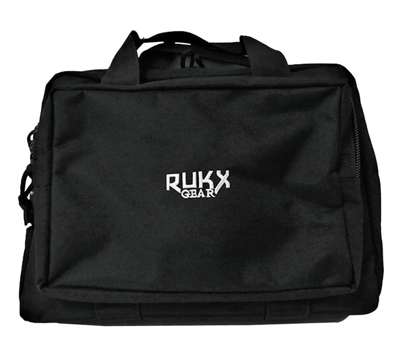 Rukx Gear ATICTDPCB Double Pistol  Black 600D Polyester Holds 2 Handguns