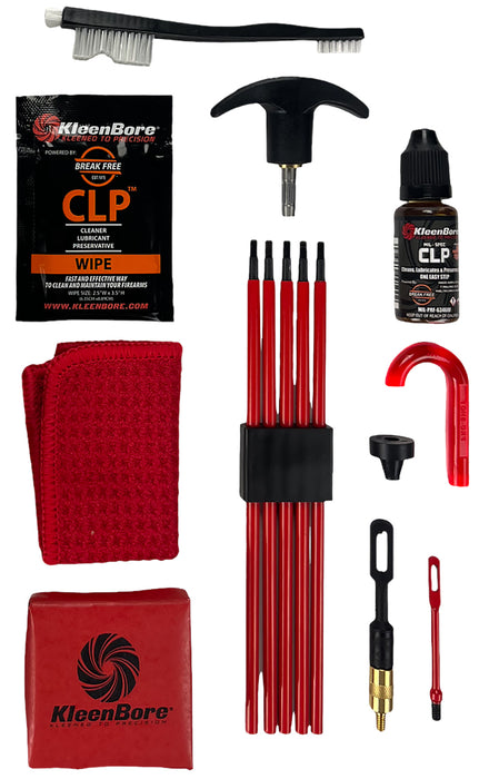 KleenBore SAF300 SAF-T-CLAD Universal Classic Cleaning Kit 22 Cal - 12 Gauge Handguns / Rifles / Shotguns