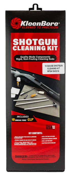 KleenBore SHO216 Classic Cleaning Kit 12 Gauge Shotgun