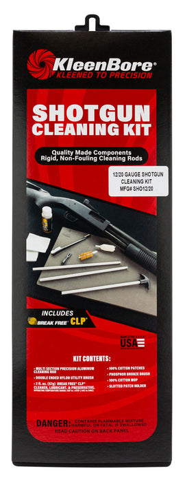 KleenBore SHO1220 Classic Cleaning Kit 12 / 20 Gauge Shotgun