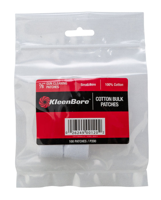 KleenBore P200 Super Shooter  .17/ .177/ .200/ .204 Cal Small Bore Rifle 100% Cotton Flannel 100 Per Pack