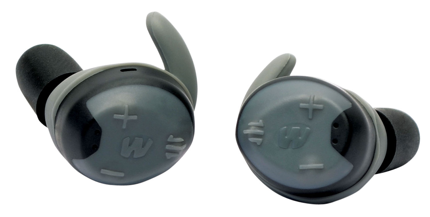 Walker's GWPSLCRRC2 Silencer 2.0 R600 26 dB In The Ear Gray Polymer