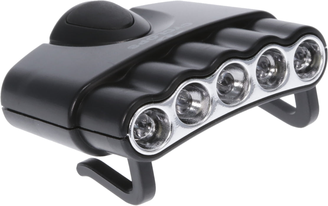 Cyclops CYCHC5W Orion Tilt Hat Clip Light 30 Lumens White LED Bulb Clip-On