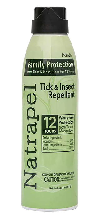 Natrapel 00066878 Picaridin Insect Repellent 6 oz Aerosol Repels Ticks & Biting Insects Effective Up to 12 hrs