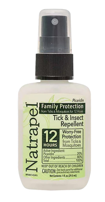 Natrapel 00066850 Picaridin Insect Repellent 1oz Spray Repels Ticks & Biting Insects Effective Up to 12 hrs