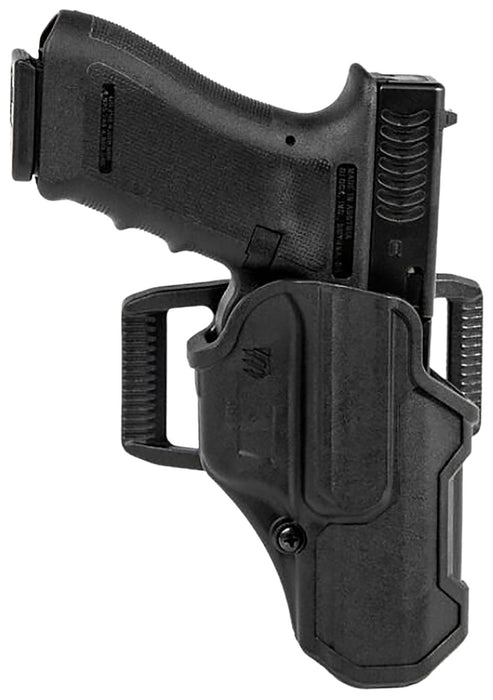 Blackhawk 410701BKR T-Series L2C Non-Light Bearing OWB Black Polymer Belt Clip Compatible w/Glock 19/23/26/27/32/33/45  Right Hand