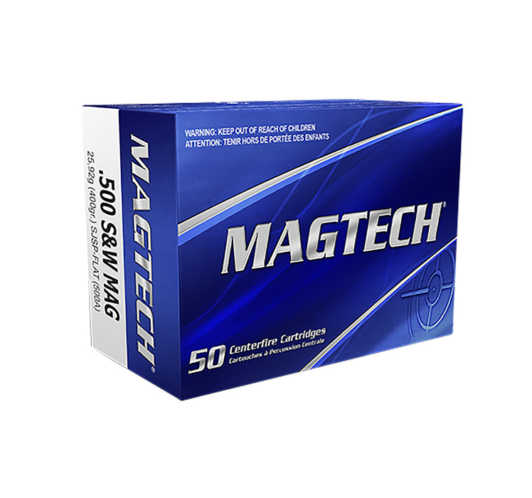 Magtech 500A Range/Training  500S&WMag 400gr Semi Jacketed Soft Point Flat 20 Per Box/25 Case