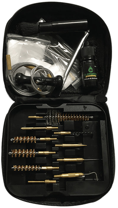 Clenzoil 2236 Field & Range Tactical Cleaning Kit Pistol/Rifle 17 Pieces Black