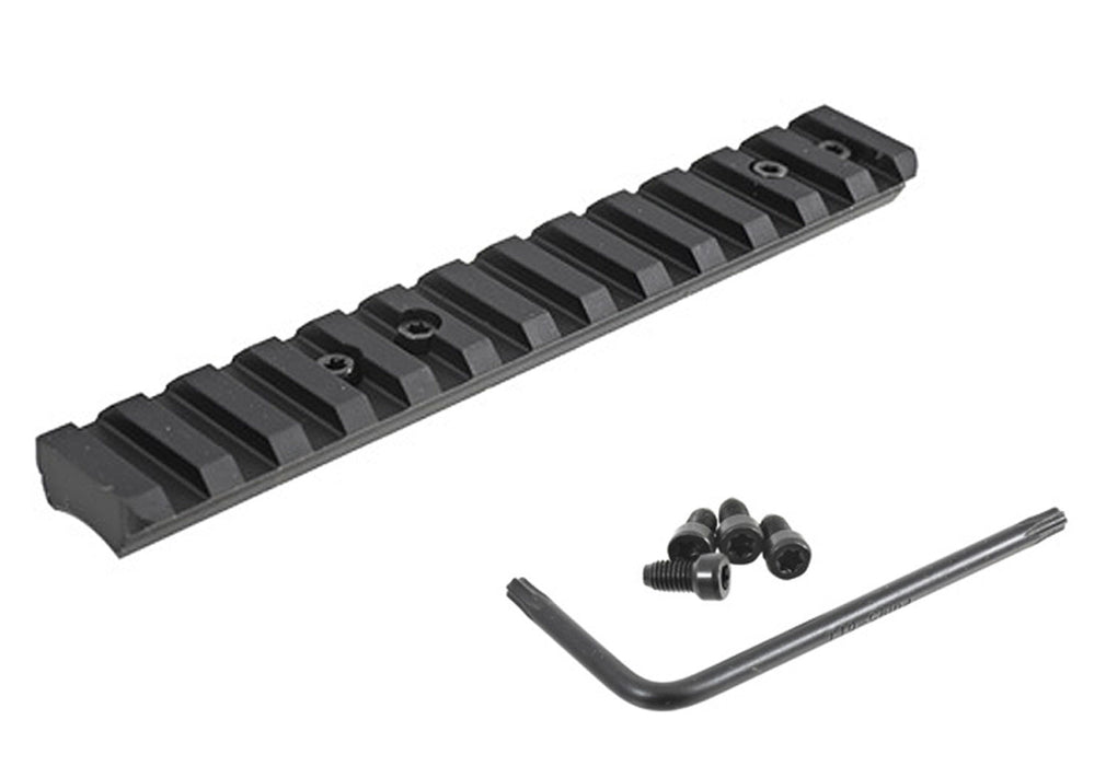 Ruger 90674 Picatinny Rail  Black Anodized Aluminum Fits Ruger American Rimfire 0 MOA