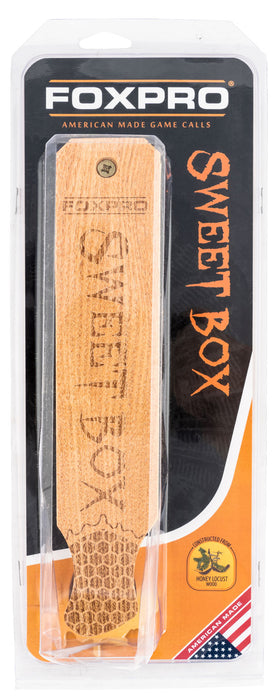 Foxpro SWTBOX Sweet Box  Box Call Turkey Sounds Attracts Turkeys Natural Honey Locust/Walnut Wood