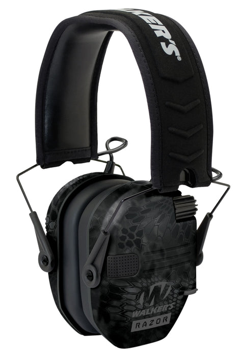 Walker's GWPRSEMYP Razor Slim Electronic Muff 23 dB,Over the Head,  Typhoon Camo/Black Polymer