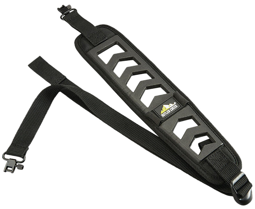 Butler Creek 190030 Featherlight Rifle Sling Black Foam 22"-36" OAL 3" Wide Adjustable Design 2 Cartridge Loops & Swivels