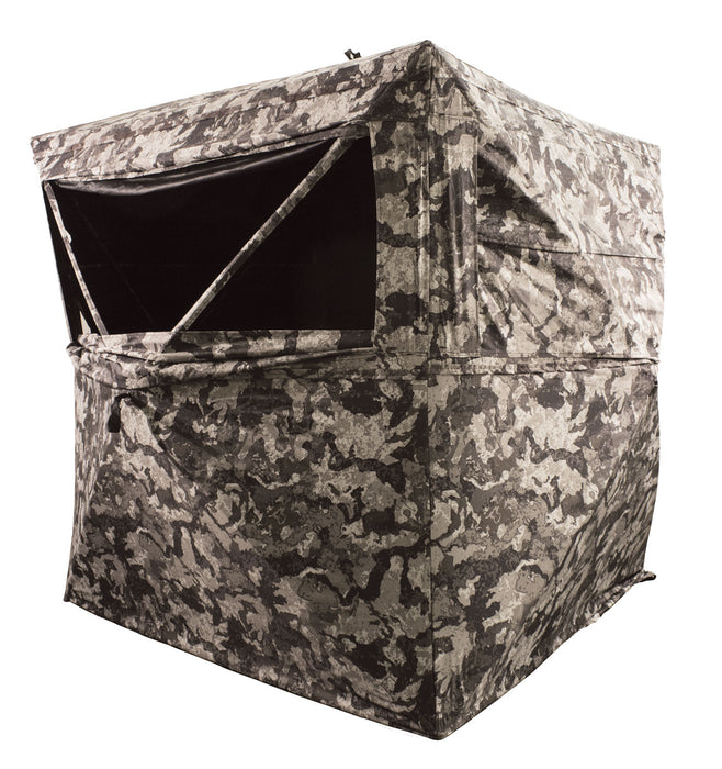 HME HMEGRDBLND3CVD Executioner Three-Person Blind Ground Cervidae Camo Polyester 64" x 88" x 68"