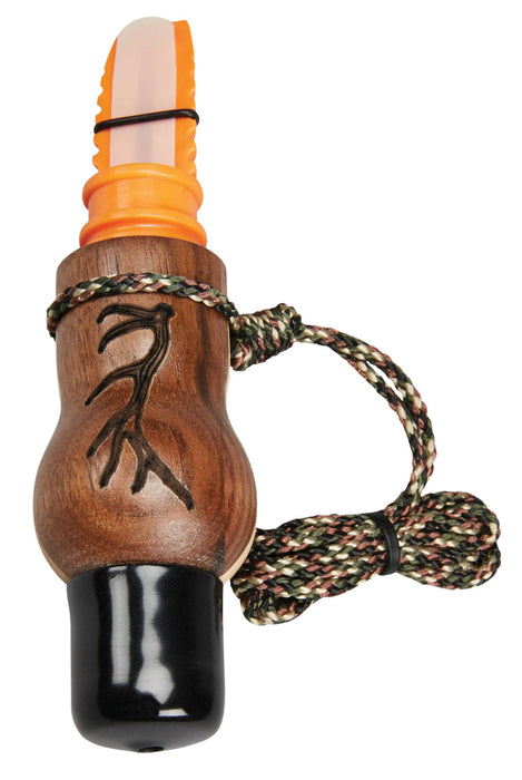 Wayne Carlton's Calls 70168 Whispering Cow Call  Open Call Cow Sounds Attracts Elk Natural Walnut/Maple