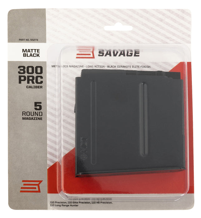 Savage Arms 55273 110  5rd 300 PRC Fits Savage 110 LR Hunter/110 Precision/110 Elite Precision/110 HS Precision Matte Black Steel