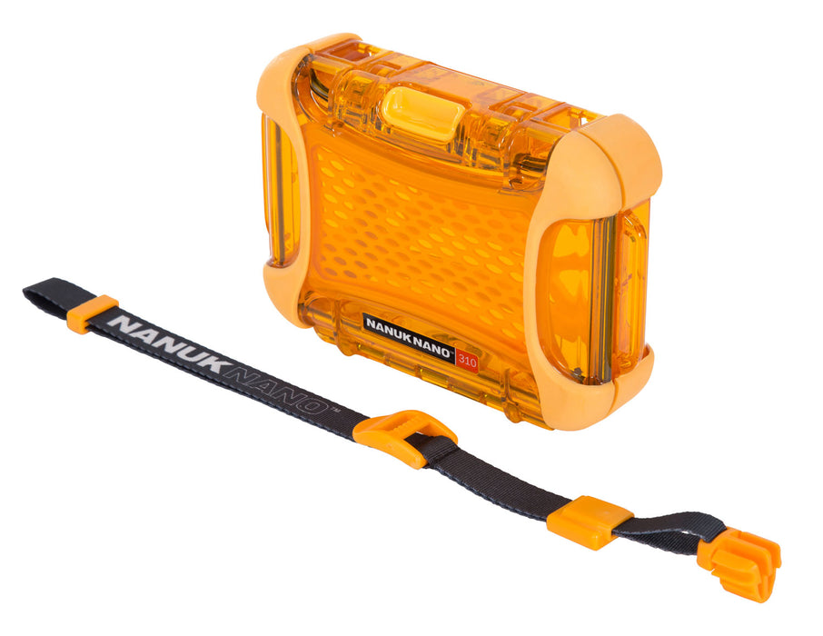 Nanuk 310-0003 Nano 310 Water-Resistant Orange Polycarbonate Material with PowerClaw Latches 5.20" L x 3" W x 1.10" H Interior Dimensions Includes Carry Strap