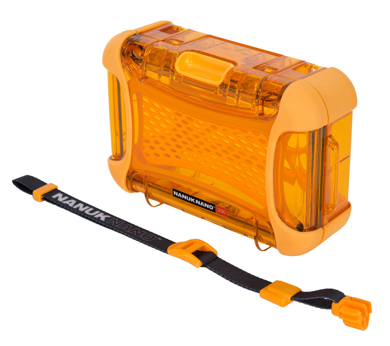 Nanuk 330-0003 Nano 330 Water-Resistant Orange Polycarbonate Material with PowerClaw Latches 6.70" L x 3.80" W x 1.90" H Interior Dimensions Includes Carry Strap