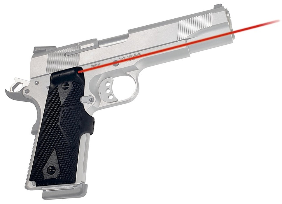 Crimson Trace 011200 LG-401 Front Activation Lasergrips  Black Red Laser 1911 Full Size