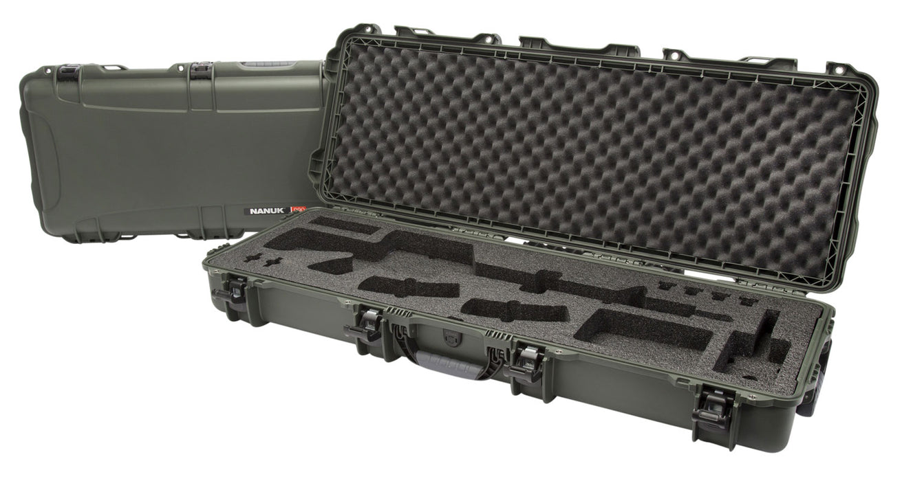 Nanuk 990AR06 990 AR15 Case Waterproof Olive Resin w/ Foam Padding for AR-Platform