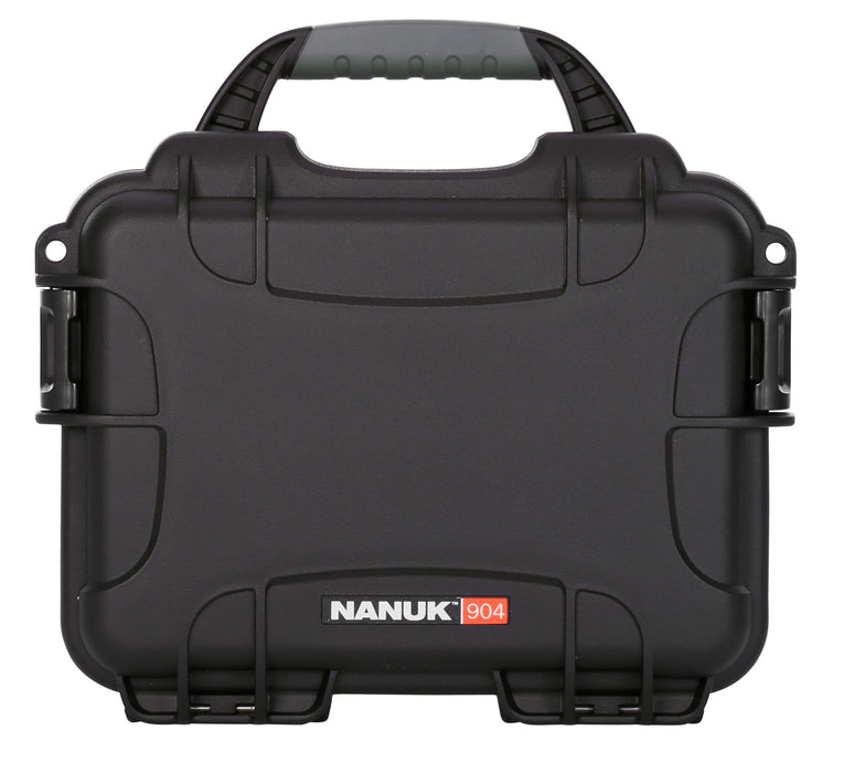 Nanuk 904-1001 904  Waterproof Black Resin with Foam Padding & Airline Approved 8.40" L x 6" W x 3.70" H Interior Dimensions